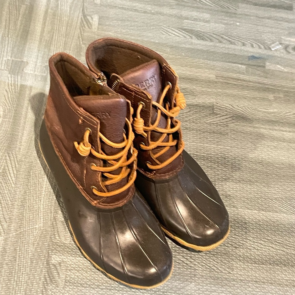 Sperry Brown Rain Boots- gently used